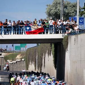 There was a great turnout of supporters for stage 2