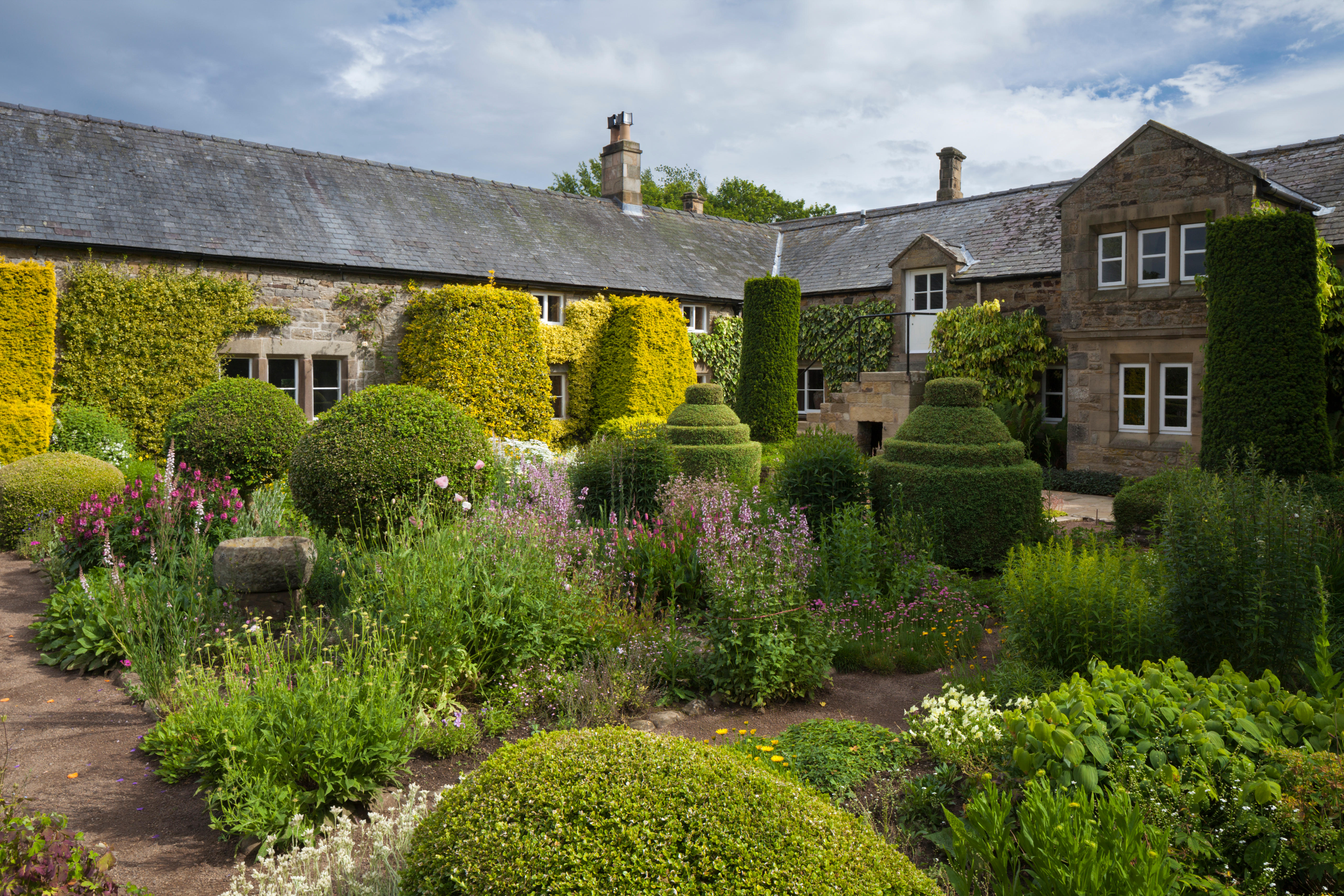 Topiary in a garden