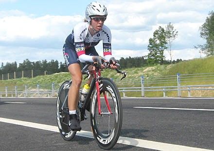 Susanne Ljungskog (Team Flexpoint) was second in the race.