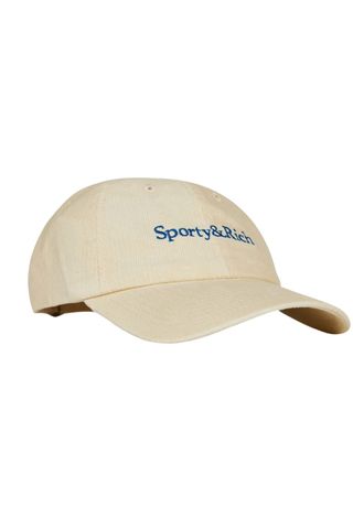Sporty & Rich Logo Corduroy Hat