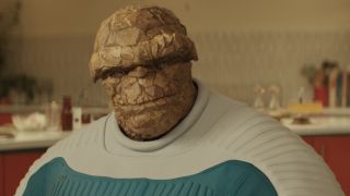 Ebon Moss-Bachrach as Ben Grimm/The Thing in 20th Century Studios/Marvel Studios' THE FANTASTIC FOUR: FIRST STEPS.
