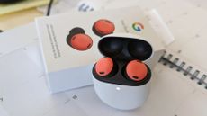 The Pixel Buds Pro and their box