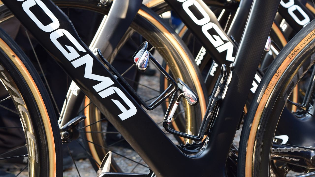 Team Sky opt for the ever-reliable Elite Ciussi bottle cages