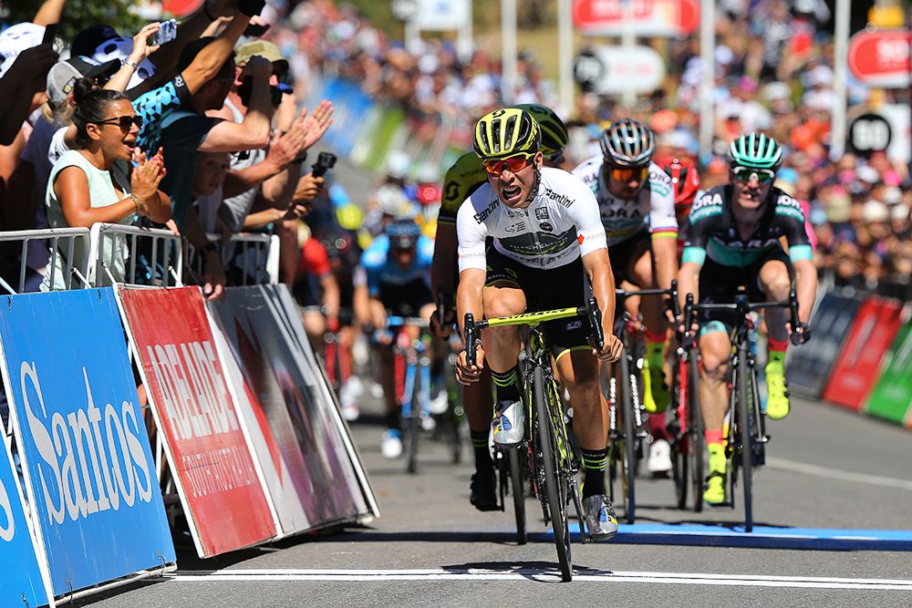 Caleb Ewan wins stage 2 at the Tour Down Under