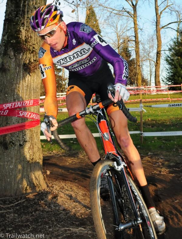 Ryan Trebon (Kona) seemed to lose ground in the tight turns.
