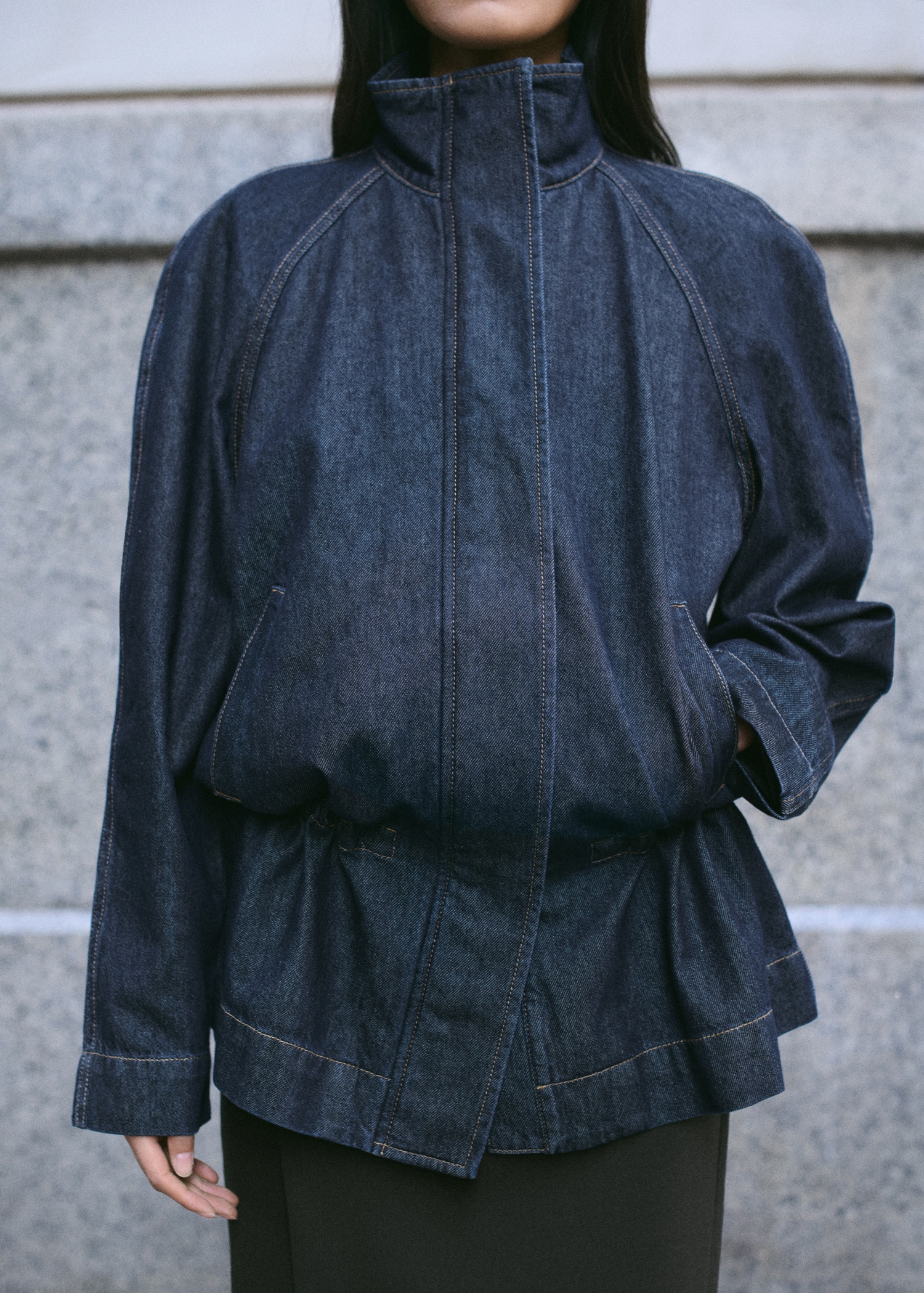 Drawstring Waist Denim Parka - Women | Mango United Kingdom