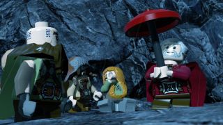 Lord of the Rings: In Lego The Hobbit, the dwarves perform some theoretically charming antics involving an umbrella.
