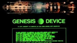 A computer screen explaining Genesis Device In Star Trek II: The Wrath Of Khan