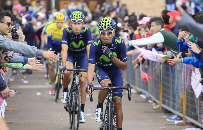 Nairo Quintana (Movistar) is popular at the start