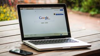 Google Chrome op een laptop