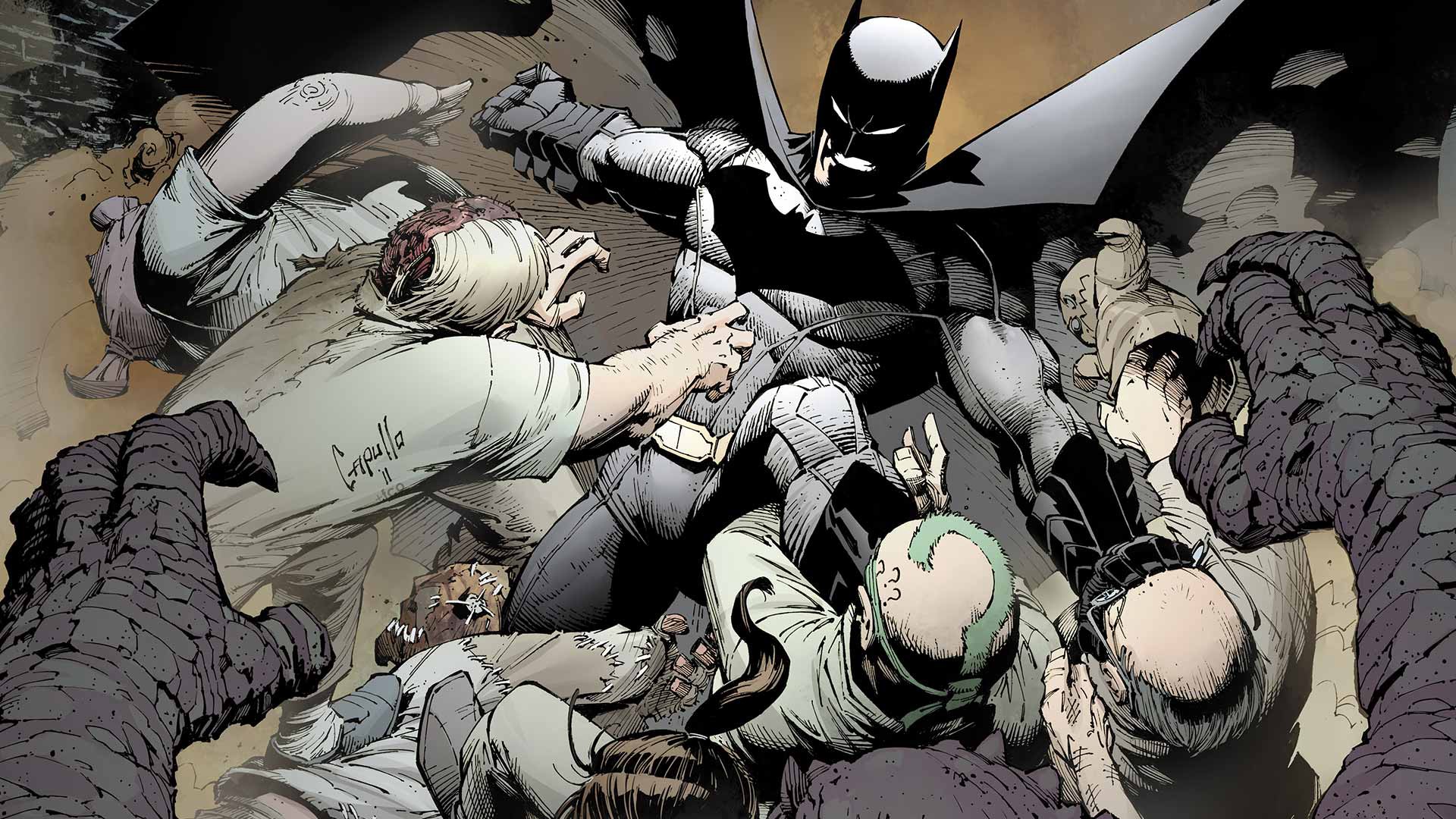 Kunst von Greg Capullos Cover bis zu Batman #1 aus dem Jahr 2011
