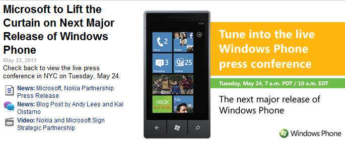 Windows Phone Blog on Mango preview event tomorrow | Windows Central