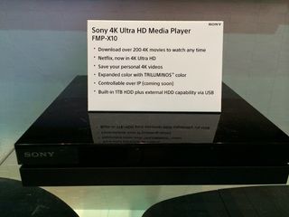 Sony FMP-X10 4K media player with 1TB hard drive