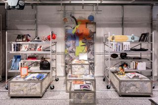 Display stands at NikeLab Re-Creation Center Chicago