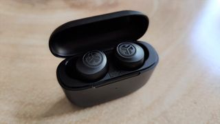 JLab Go Air Pop review: true wireless earbuds on a table