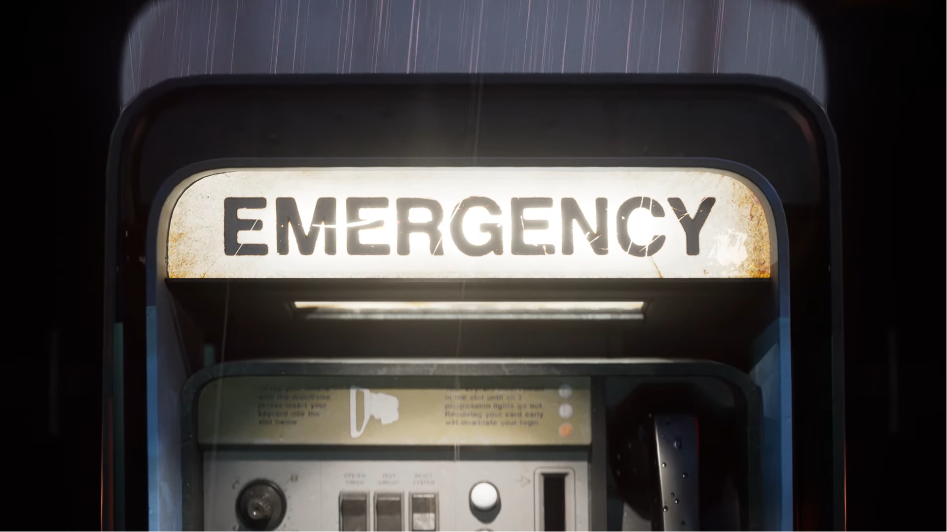 An emergency telephone booth from Alien Isolation.