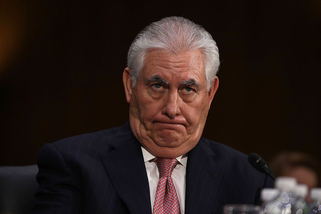 Rex Tillerson and his signature facial expression.