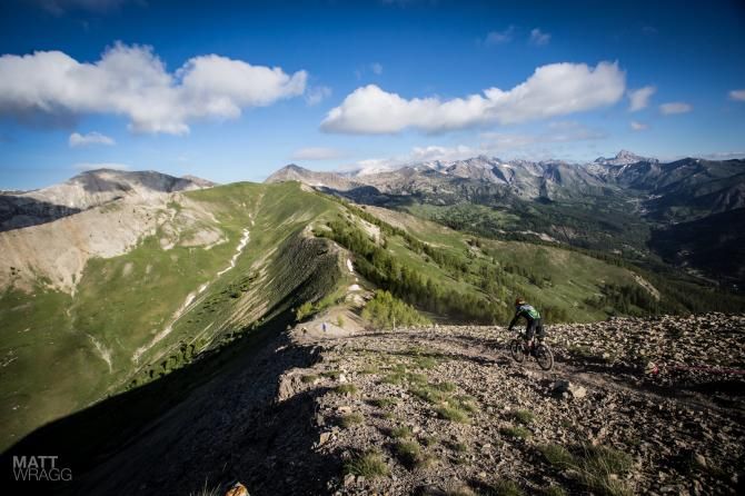 Racers at the Enduro World Series in Val d'Allos, France