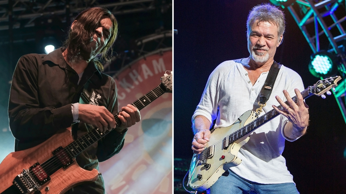 Stanley Jordan and Eddie Van Halen - GettyImages-1159257395 - GettyImages-490790458