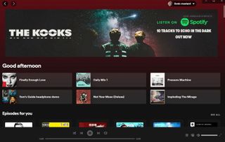 Hero image showing Spotify Desktop image for Tom's Guide's How to upload music to Spotify feature