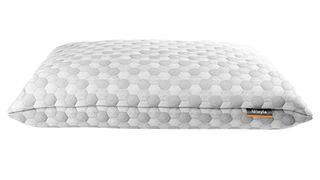 Best pillow: the Layla Kapok pillow in white and gray