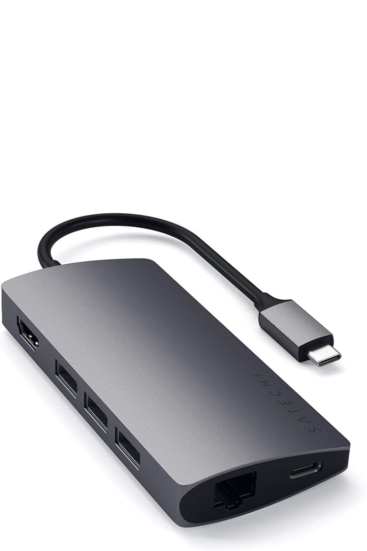 Macally UCHUB4 Hub USB-C A 4 Porte USB-A 3.0, Plug-and-Play Per MacBook, MacBook Pro E PC Con Thunderbolt 3