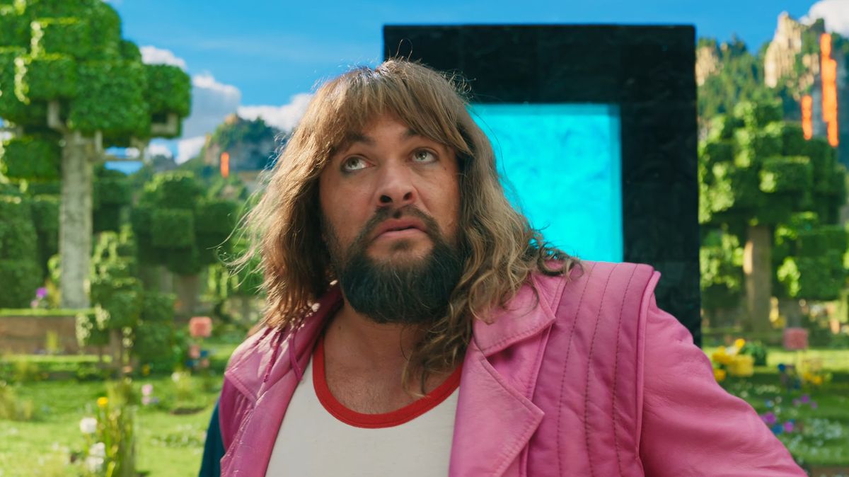 Still of Jason Momoa in A Minecraft Movie