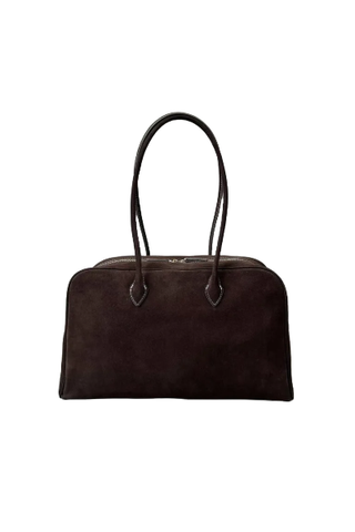 Iona Leather Accessories, Suede Bowling Bag