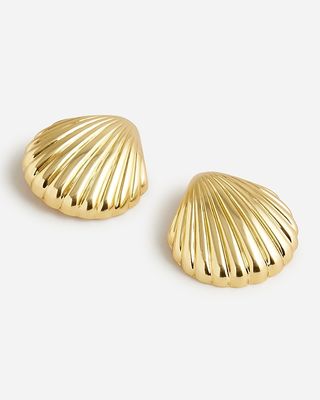 Metallic Shell Earrings