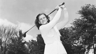 Babe Zaharias posing for a picture