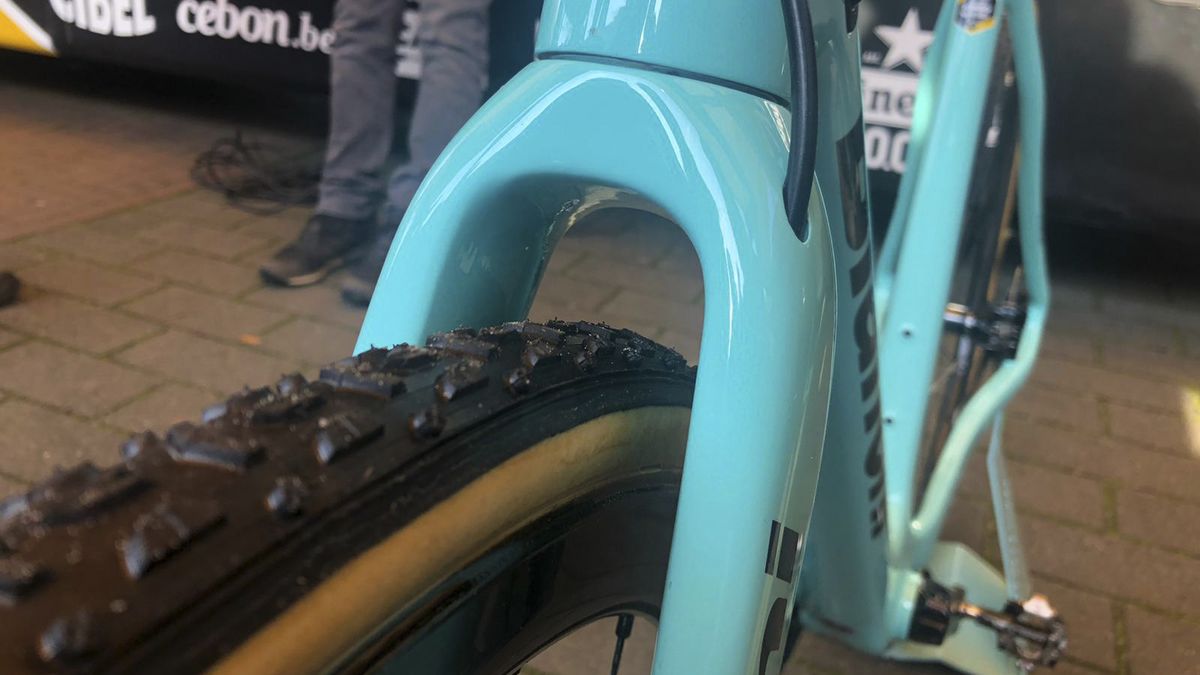 Wout Van Aert's Bianchi Zolder Pro