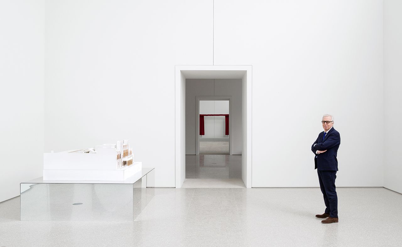 David Chipperfield inside the Royal Academy&#039;s Gabrielle Jungels-Winkler Galleries