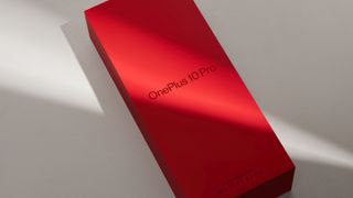 A red OnePlus 10 Pro box