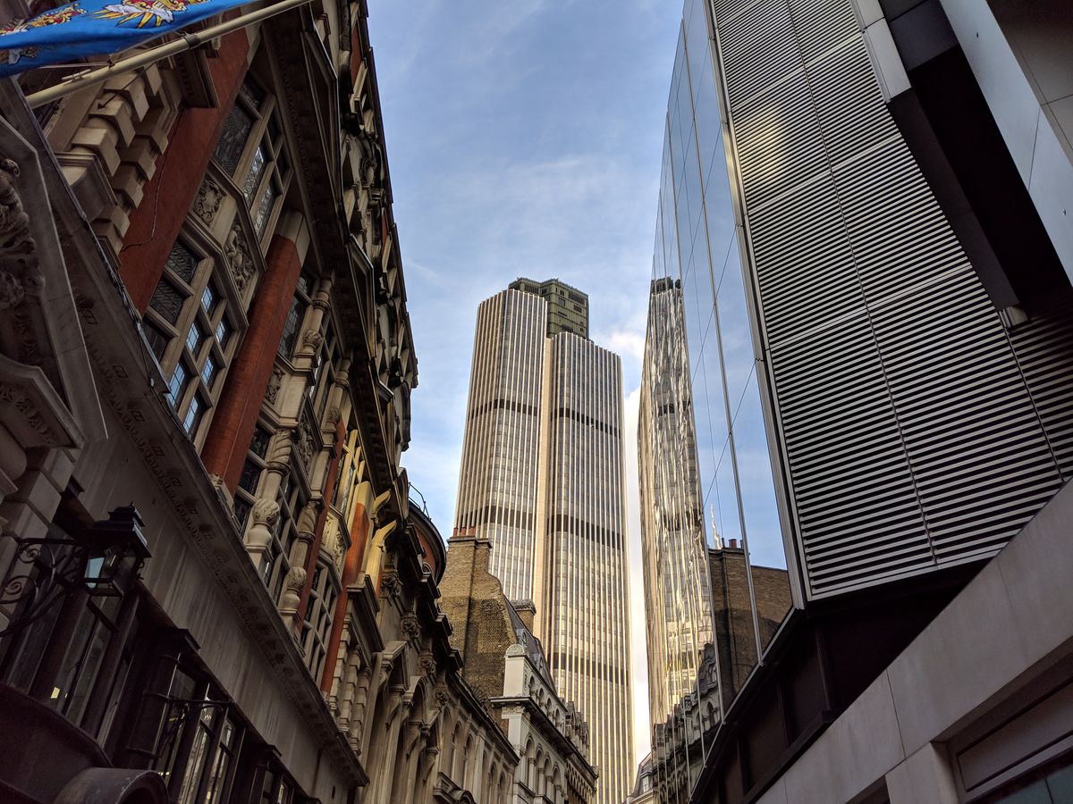 The Google Pixel 3 XL has a wide-angle lens with a 27mm focal range...