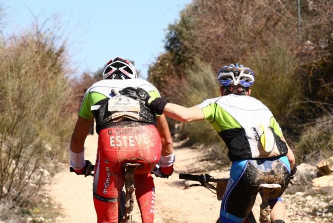 A little helping hand on a climb.