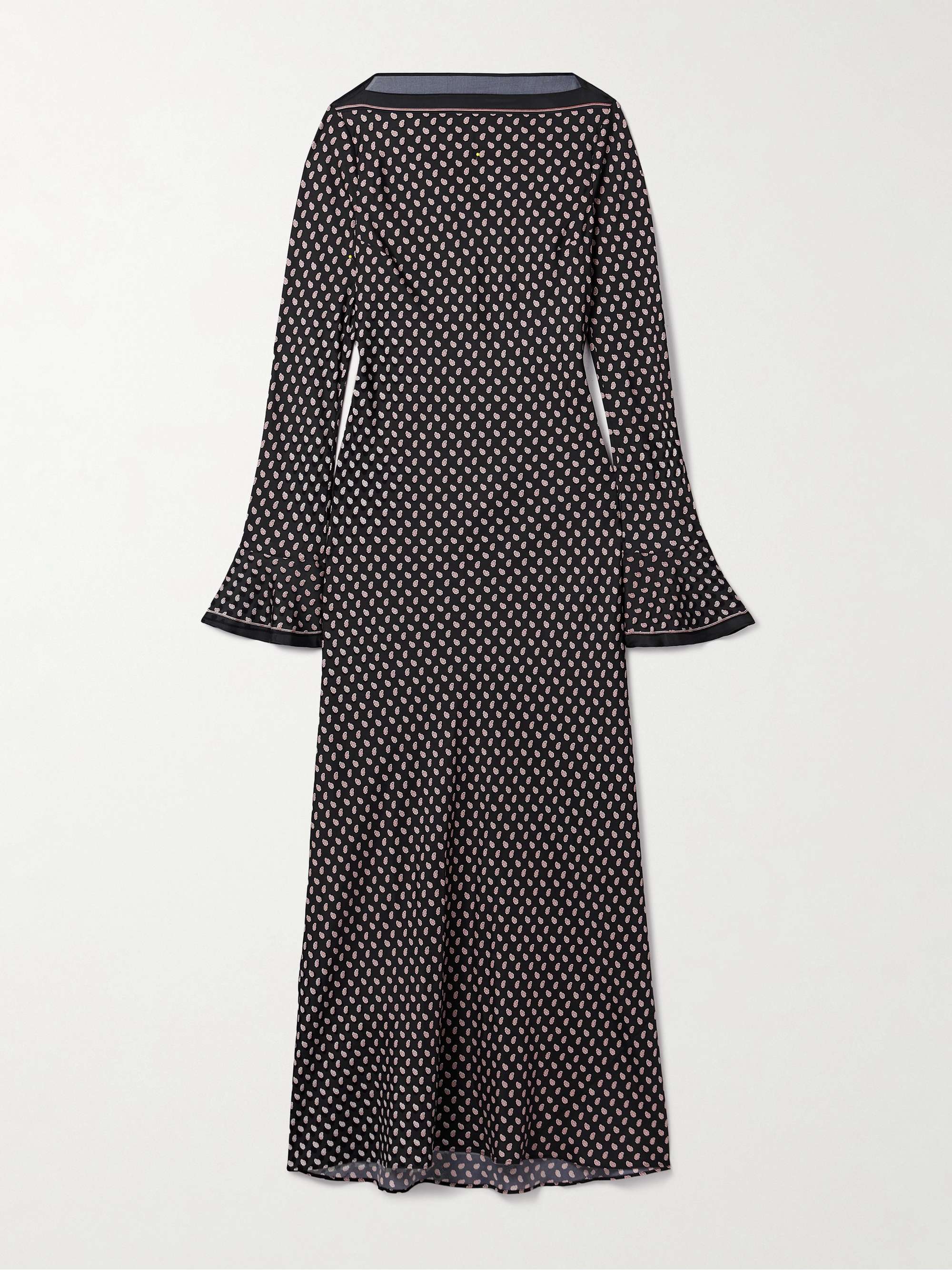 Davina Paisley-Print Silk-Blend Twill Midi Dress