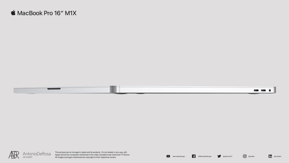 MacBook Pro 16-inch 2021 render