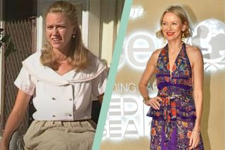 Naomi Watts on Home & Away split layout with Naomi Watts more recently