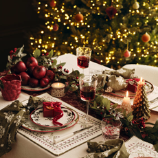 M&S Bramble Jug on a Christmas table.