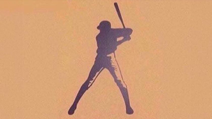 Baseball player optical illusion