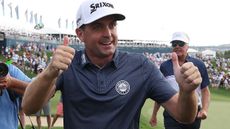Keegan Bradley after his win in the BMW Championship at Castle Pines