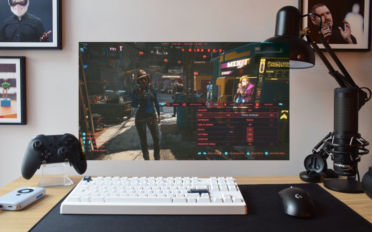 Depiction of XREAL Air 2 smart glasses working for gaming