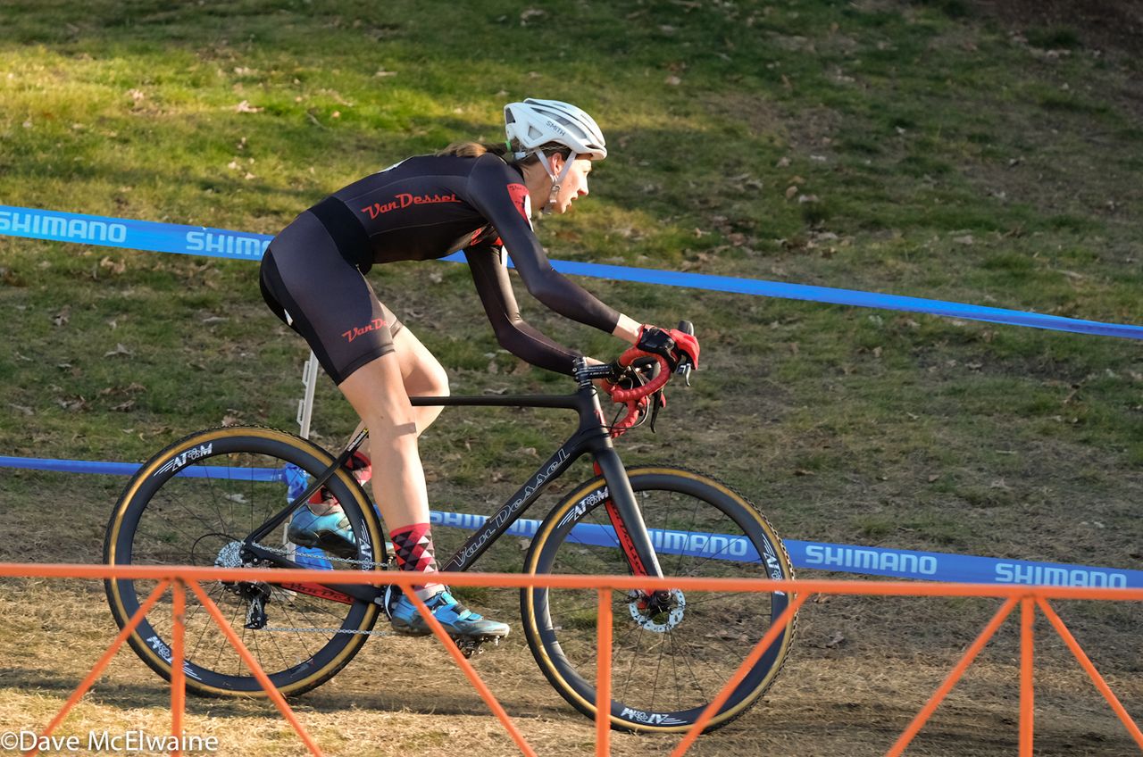 Cassie maximenko (Van Dessel) was looking strong despite her long recovery from an injury earlier in the season.