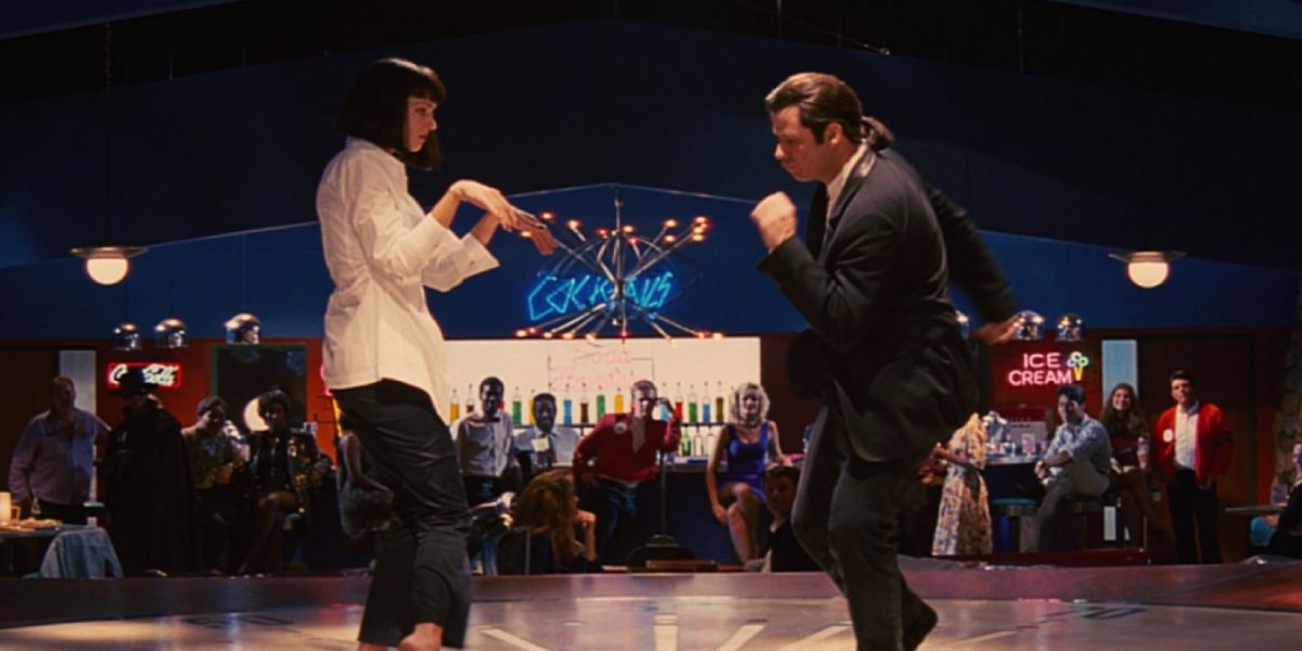 Uma Thurman and John Travolta in Pulp Fiction