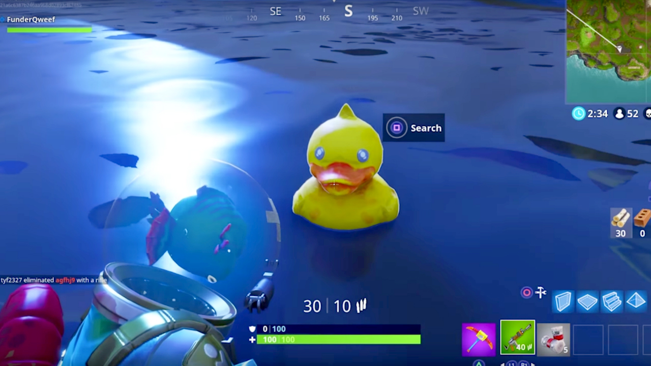 Fortnite rubber ducky location