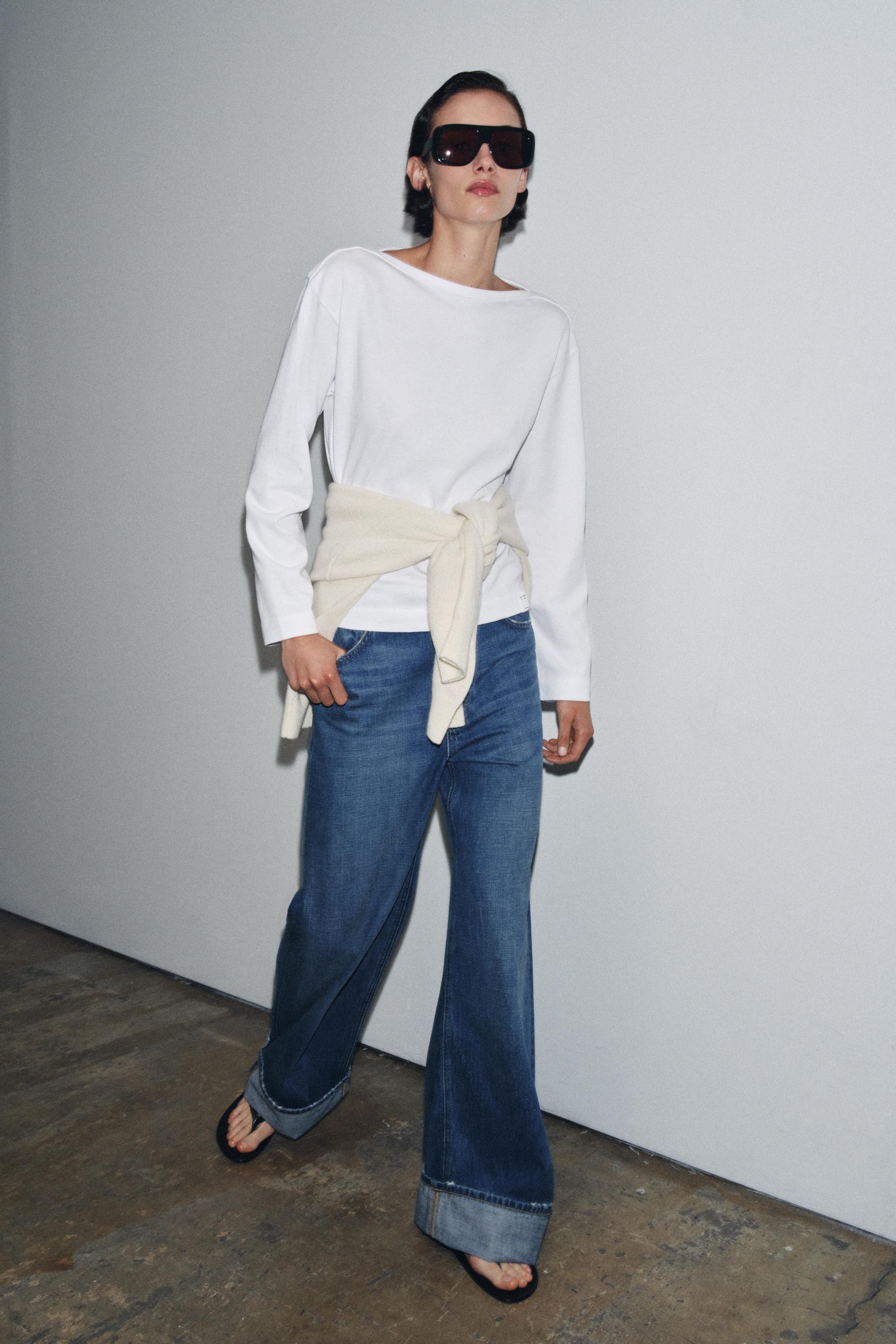 Boat Neck T-Shirt With Label