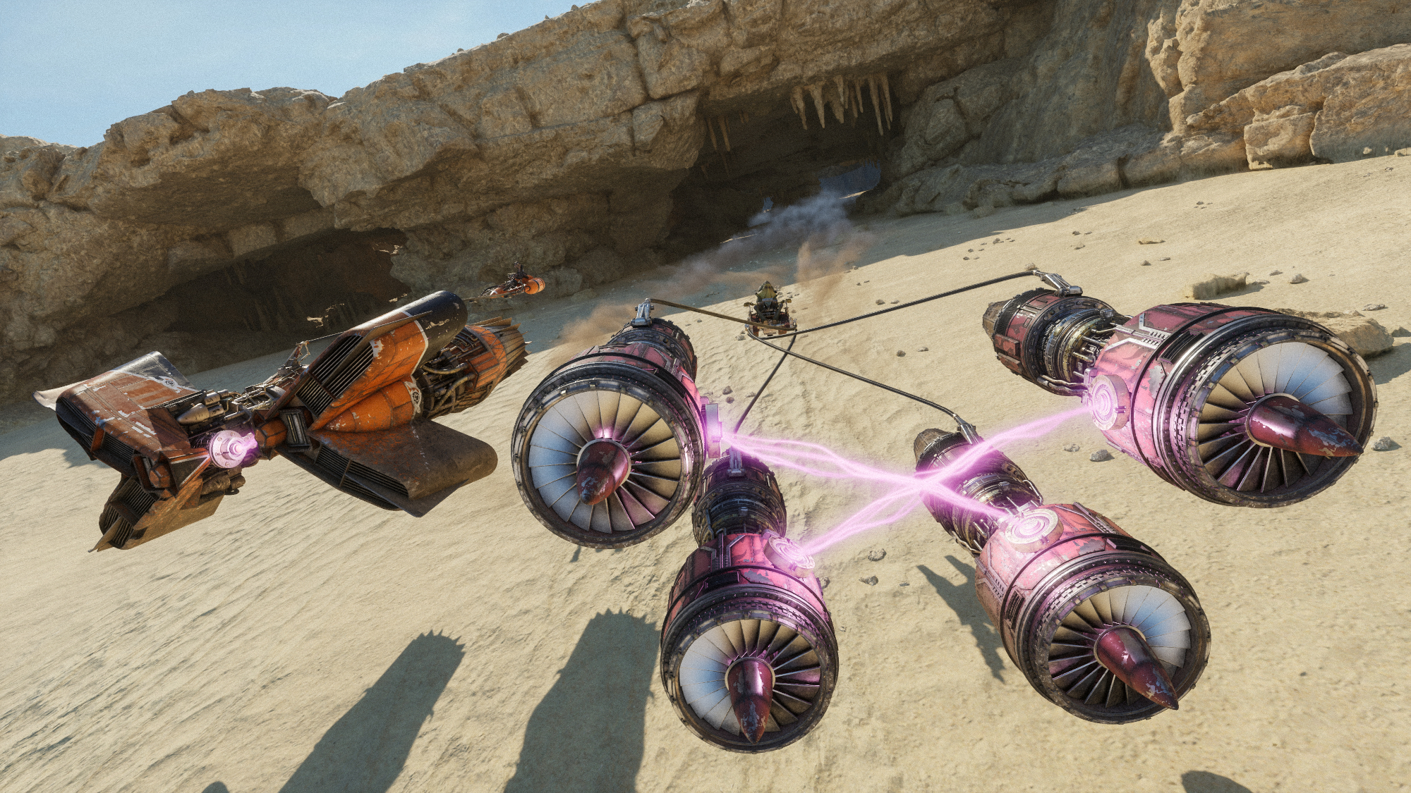 Screenshot from Star Wars video game "Star Wars: Galactic Racer".