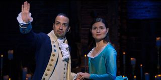 Lin-Manuel Miranda and Phillipa Soo in Hamilton musical