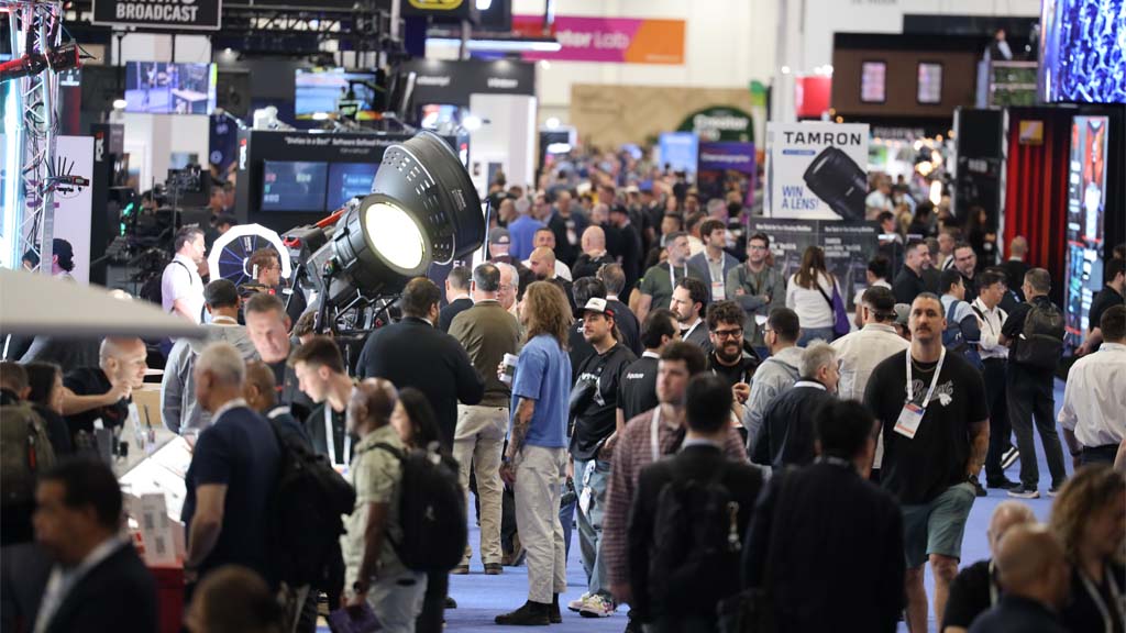 Show floor crowd at 2026 NAB Show