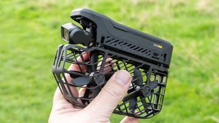 HoverAir X1 Pro Max drone in hand or flight